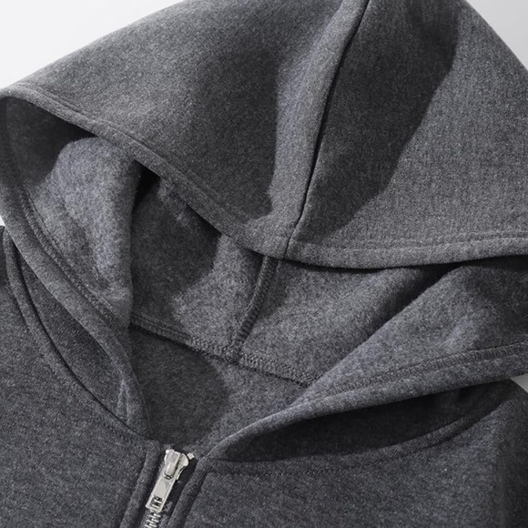 Gray Hoodie Jacket - Picture 4 of 6